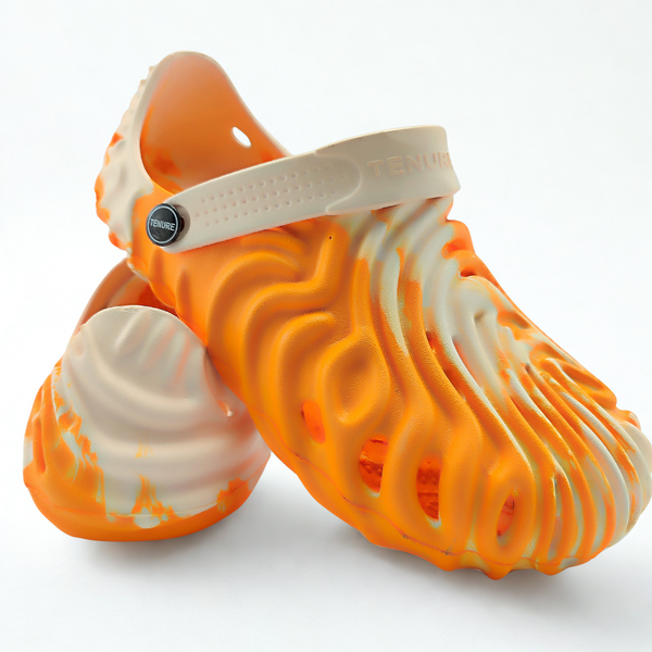 💥 Rampage Clogs – Beige & Orange